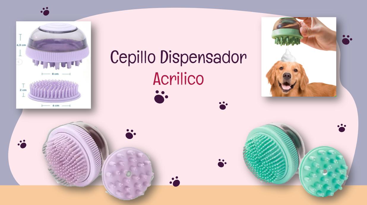 CEPILLO DISPENSADOR ACRILICO