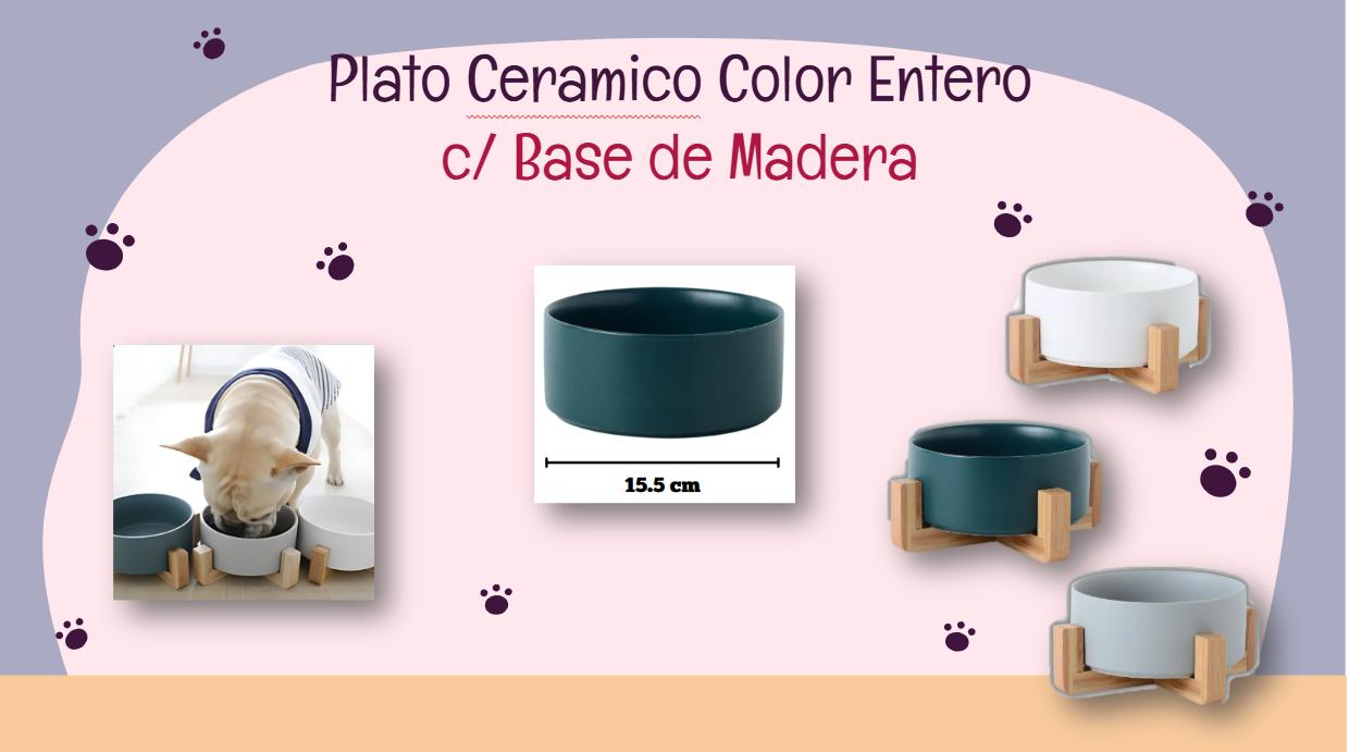 PLATO CERAMICA COLOR ENTERO